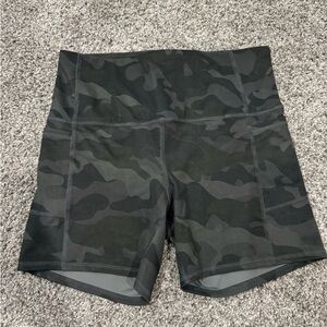 RBX Women's Black Camouflage Bike Shorts